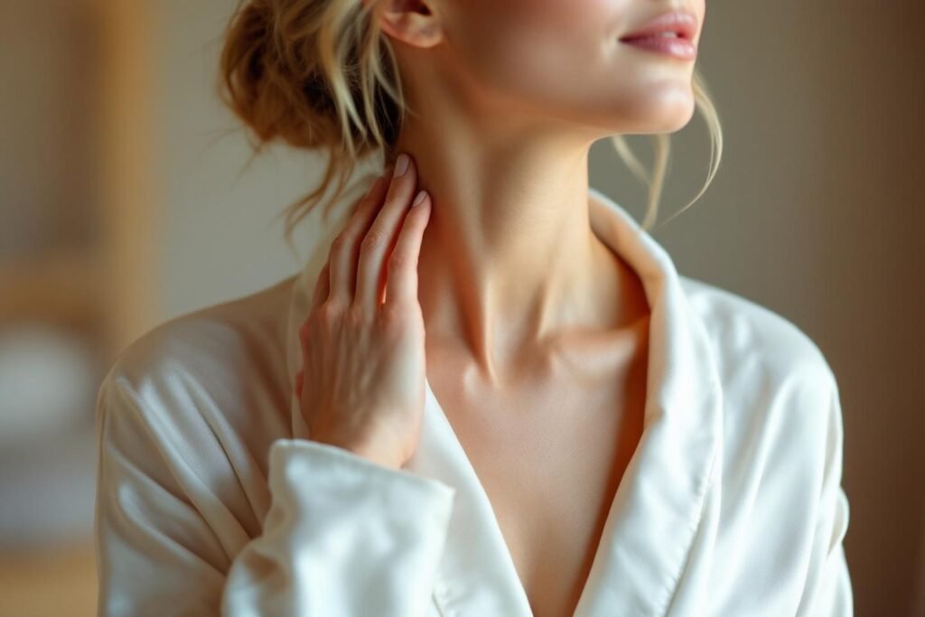 Retendre la peau du cou sans chirurgie : méthodes naturelles et efficaces
