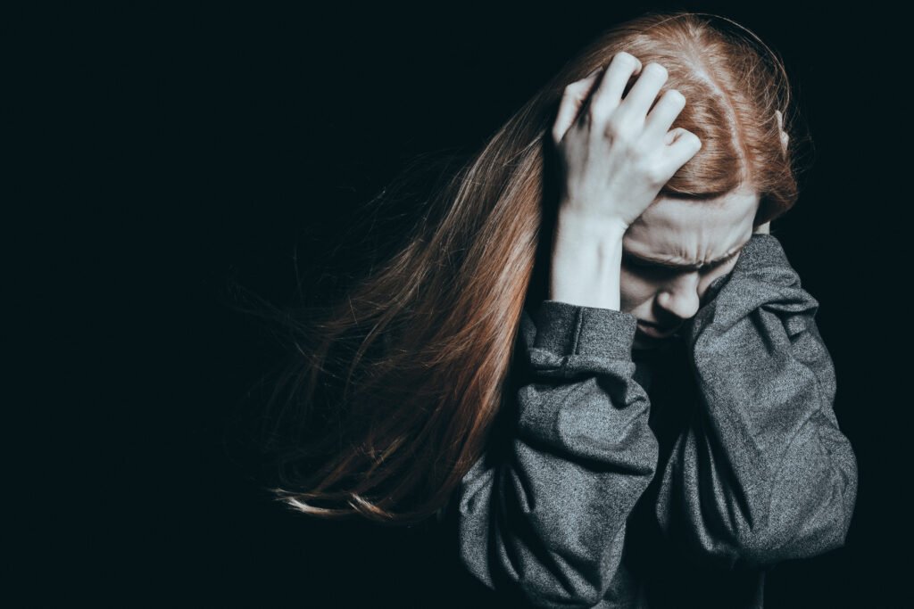 femme souffrant d'anxiété